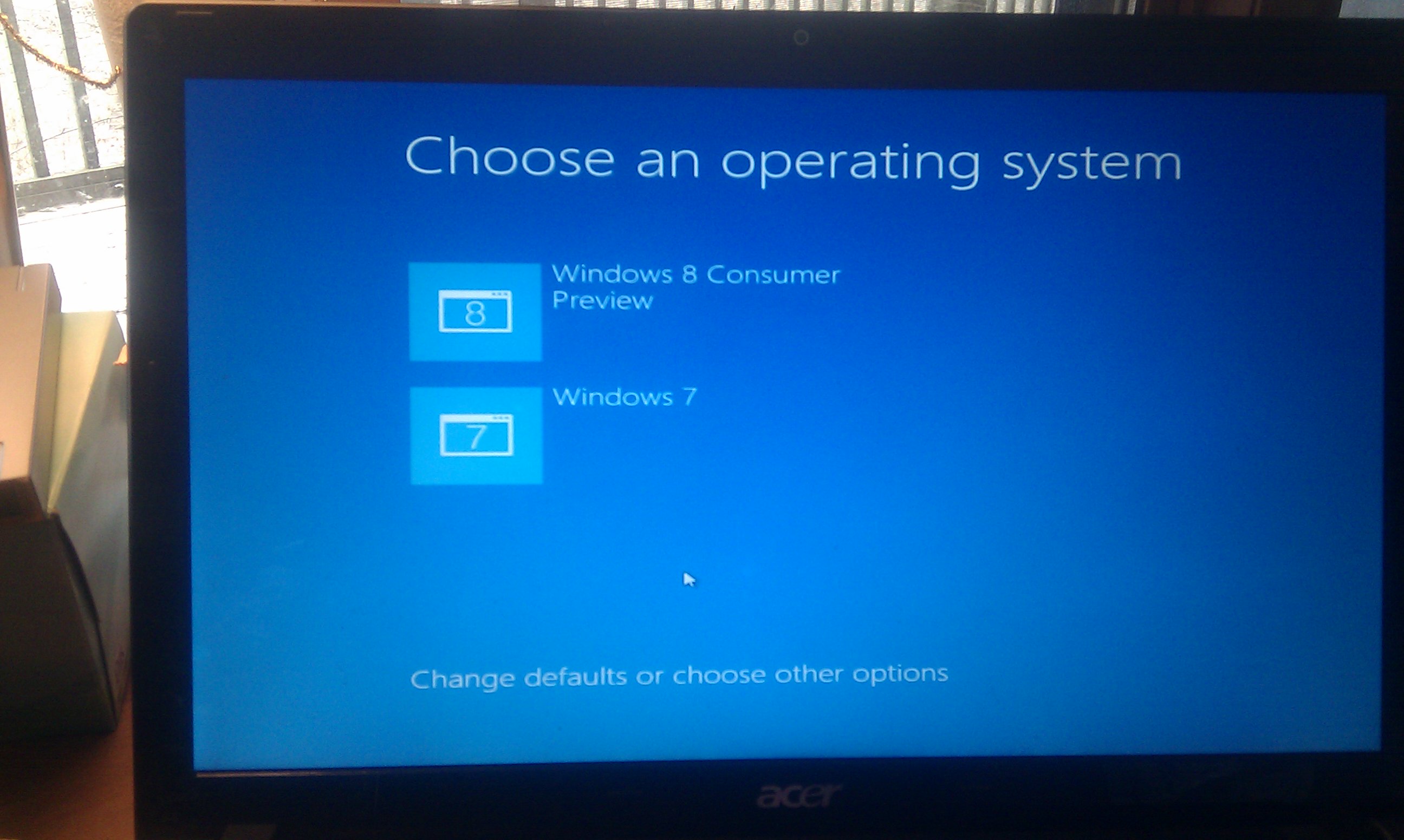 Windows 8 CP installation experience